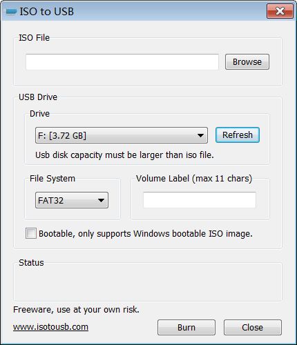 ISO to USB screenshot